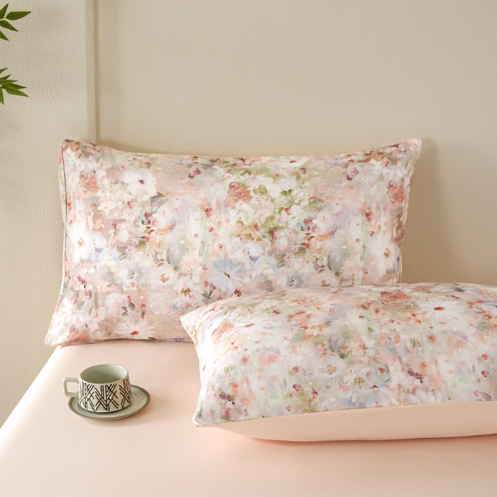 91家纺网 家纺一手货源 找家纺 麦田家纺 2025新款A类冰丝天丝玉锦缎印花四件套 千与千寻-玉