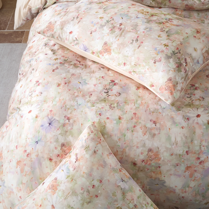 91家纺网 家纺一手货源 找家纺 麦田家纺 2025新款A类冰丝天丝玉锦缎印花四件套 千与千寻-玉