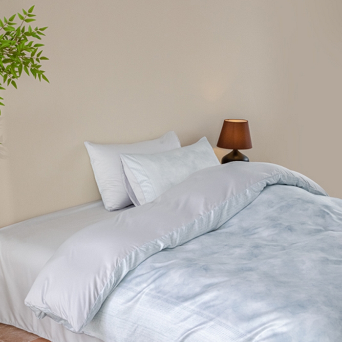 91家纺网 家纺一手货源 找家纺 麦田家纺 2025新款A类冰丝天丝玉锦缎印花四件套 华尔兹-烟灰