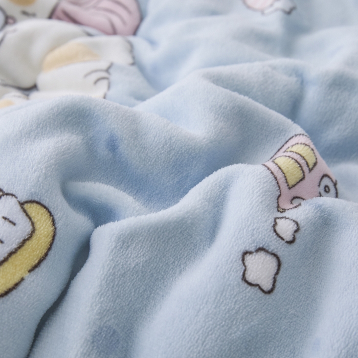 91家纺网 家纺一手货源 找家纺 莉莉安家纺 2025秋冬新款加厚三层夹棉牛奶绒贝贝绒毯冬季保暖盖毯复合毛毯 欢乐宠物