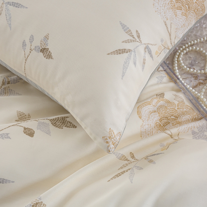 91家纺网 家纺一手货源 找家纺 麦田家纺 2025新款50S莱赛尔天丝印花四件套 妍艺