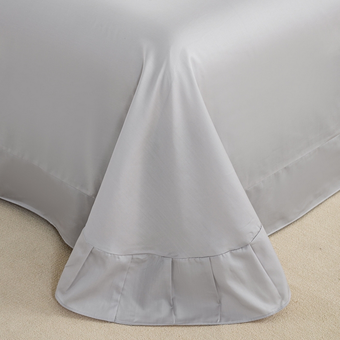 91家纺网 家纺一手货源 找家纺 麦田家纺 2025新款50S莱赛尔天丝印花四件套 豹纹诱惑-灰