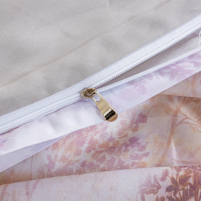 91家纺网 家纺一手货源 找家纺 麦田家纺 2025新款50S莱赛尔天丝印花四件套 幸福里