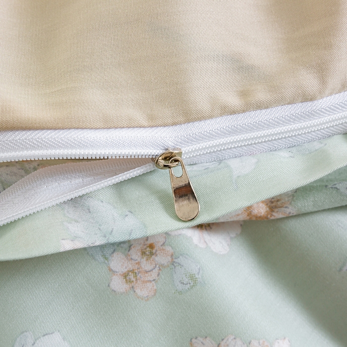 91家纺网 家纺一手货源 找家纺 麦田家纺 2025新款50S莱赛尔天丝印花四件套 雾里看花