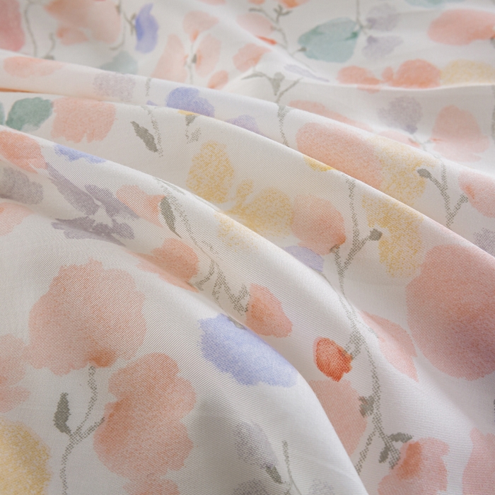 91家纺网 家纺一手货源 找家纺 麦田家纺 2025新款50S莱赛尔天丝印花四件套 含依