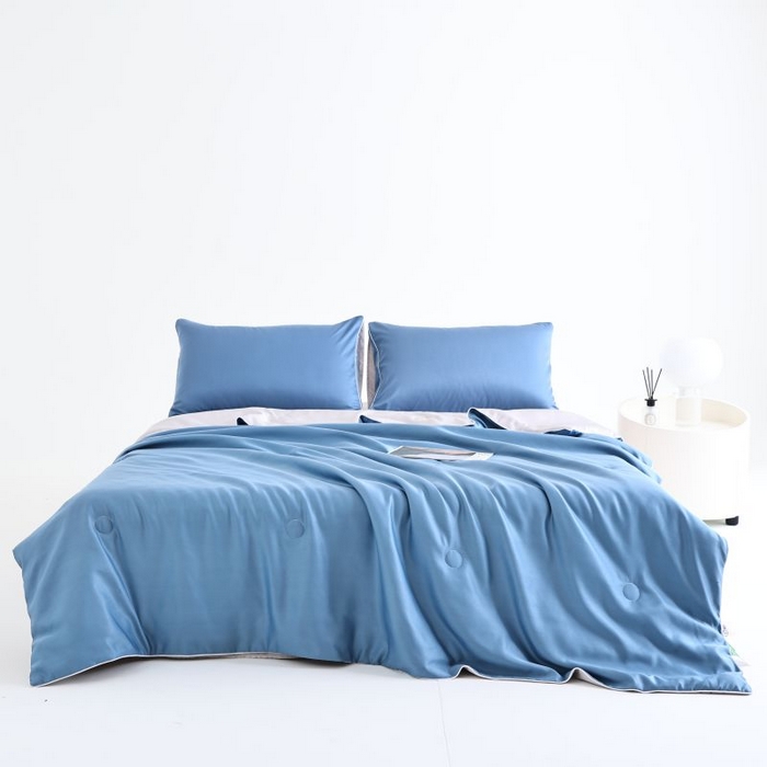 91家纺网 家纺一手货源 找家纺 （总）麦田家纺 2025新款双拼麻绳水洗真丝冰丝夏被