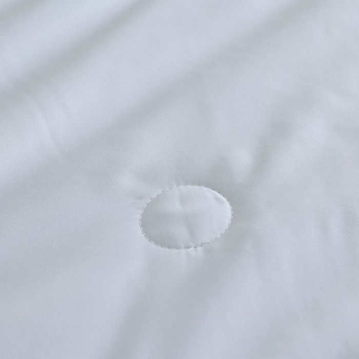 91家纺网 家纺一手货源 找家纺 麦田家纺 2025新款双拼麻绳水洗真丝冰丝夏被 贵族白+蓝