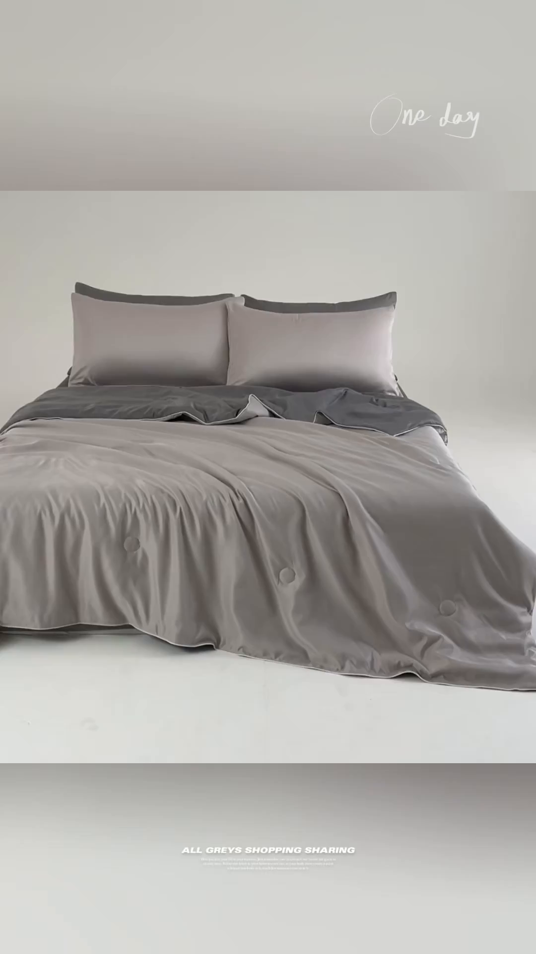 91家纺网 家纺一手货源 找家纺 麦田家纺 2025新款双拼麻绳水洗真丝冰丝夏被 高级灰+灰