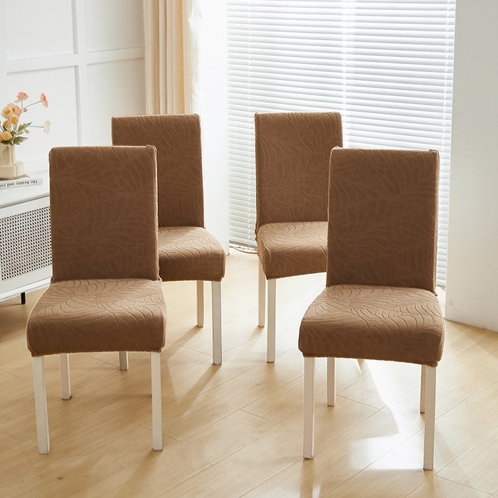 91家纺网 家纺一手货源 找家纺 飞翔家纺 2023新款防泼水大树叶椅套 卡其色