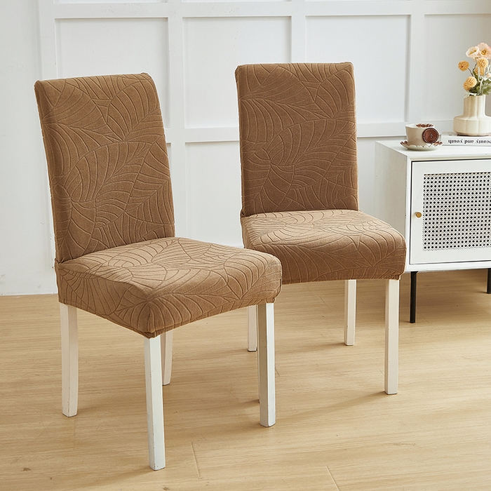 91家纺网 家纺一手货源 找家纺 飞翔家纺 2023新款防泼水大树叶椅套 卡其色