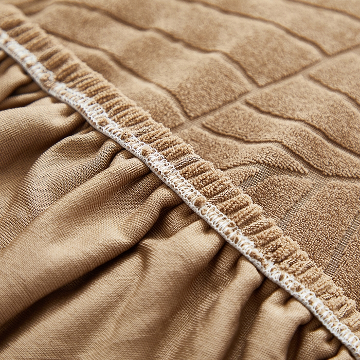 91家纺网 家纺一手货源 找家纺 飞翔家纺 2023新款防泼水大树叶椅套 卡其色