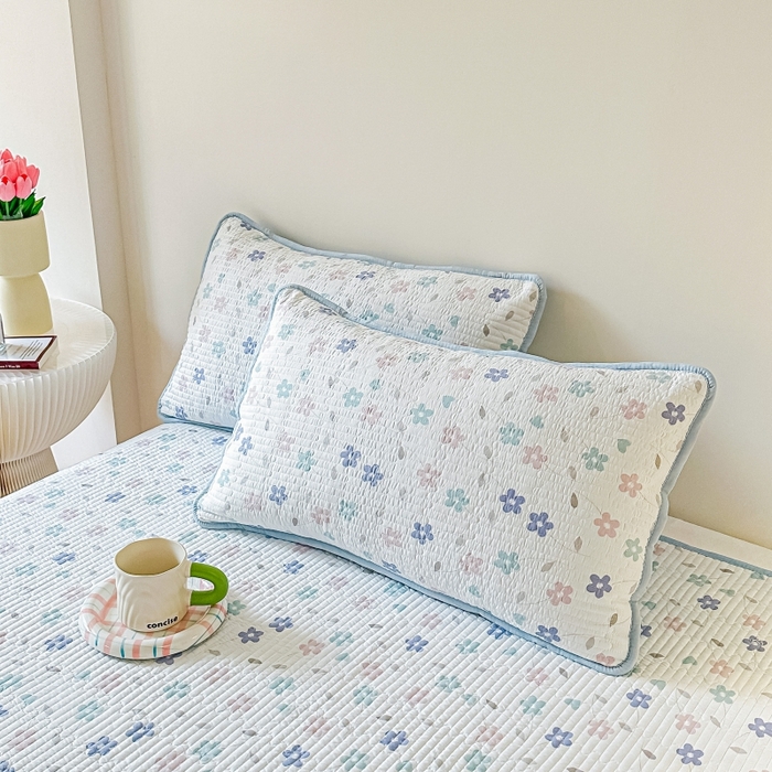 91家纺网 家纺一手货源 找家纺 （总）麦田家纺 2025新款珍珠绸印花双面床盖