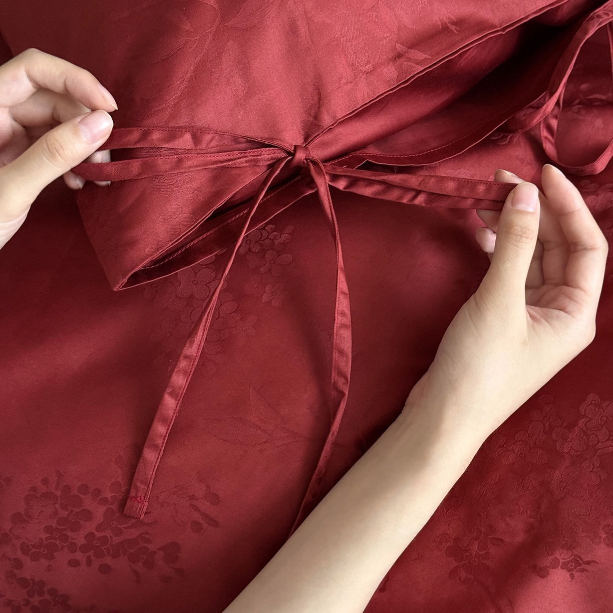 91家纺网 家纺一手货源 找家纺 （总）鹿班家居 2025新款秋冬款100S长绒棉精美提花系列四件套-春和景明（标准会员-20元）