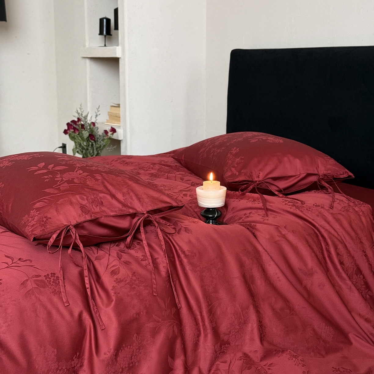 91家纺网 家纺一手货源 找家纺 （总）鹿班家居 2025新款秋冬款100S长绒棉精美提花系列四件套-春和景明（标准会员-20元）