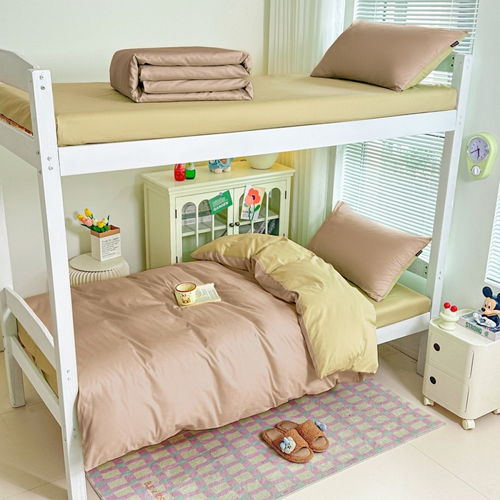 91家纺网 家纺一手货源 找家纺 （总）麦田家纺 2025新款A类全棉学生宿舍四件套