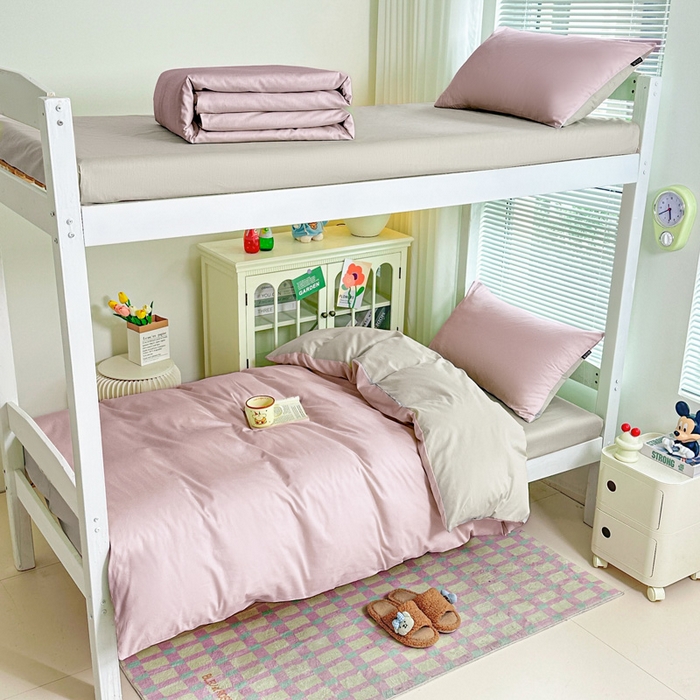 91家纺网 家纺一手货源 找家纺 （总）麦田家纺 2025新款A类全棉学生宿舍四件套