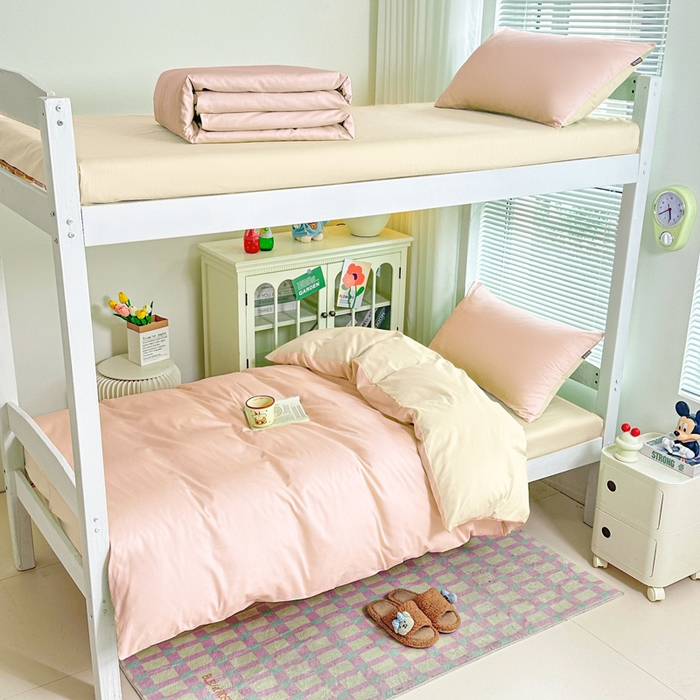 91家纺网 家纺一手货源 找家纺 （总）麦田家纺 2025新款A类全棉学生宿舍四件套