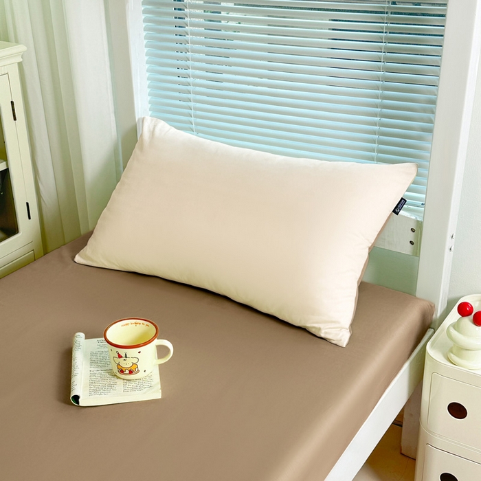 91家纺网 家纺一手货源 找家纺 麦田家纺 2025新款A类全棉学生宿舍四件套 浅米卡其棕