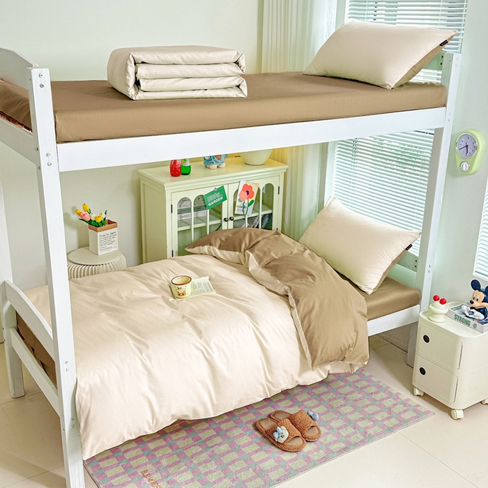 91家纺网 家纺一手货源 找家纺 （总）麦田家纺 2025新款A类全棉学生宿舍四件套