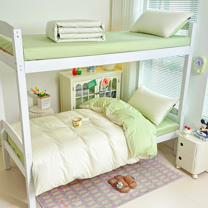 91家纺网 家纺一手货源 找家纺 （总）麦田家纺 2025新款A类全棉学生宿舍四件套