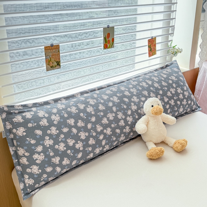 91家纺网 家纺一手货源 找家纺 （总）麦田家纺 2025新款云感木棉皱皱双层纱长枕