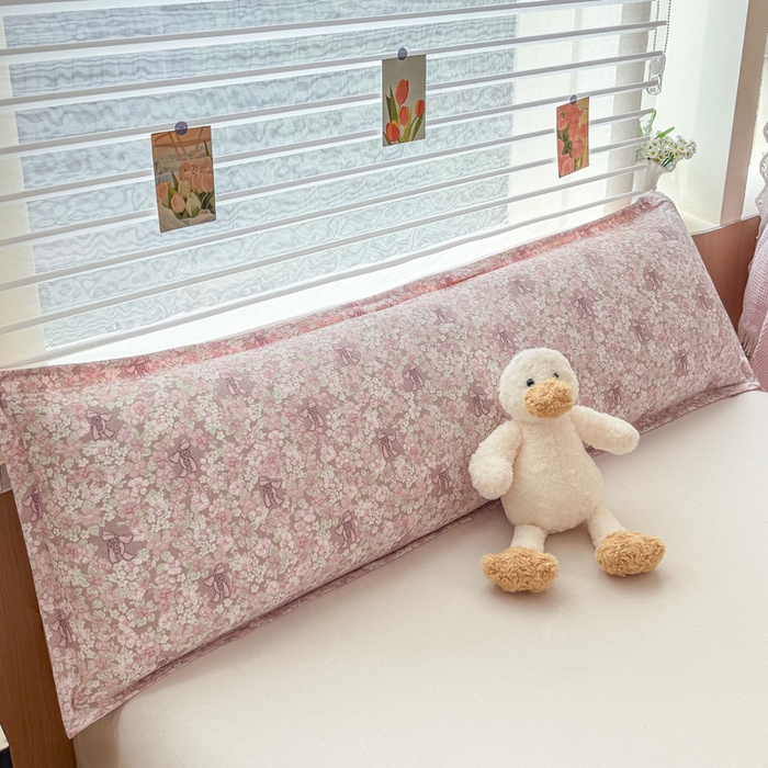 91家纺网 家纺一手货源 找家纺 （总）麦田家纺 2025新款云感木棉皱皱双层纱长枕