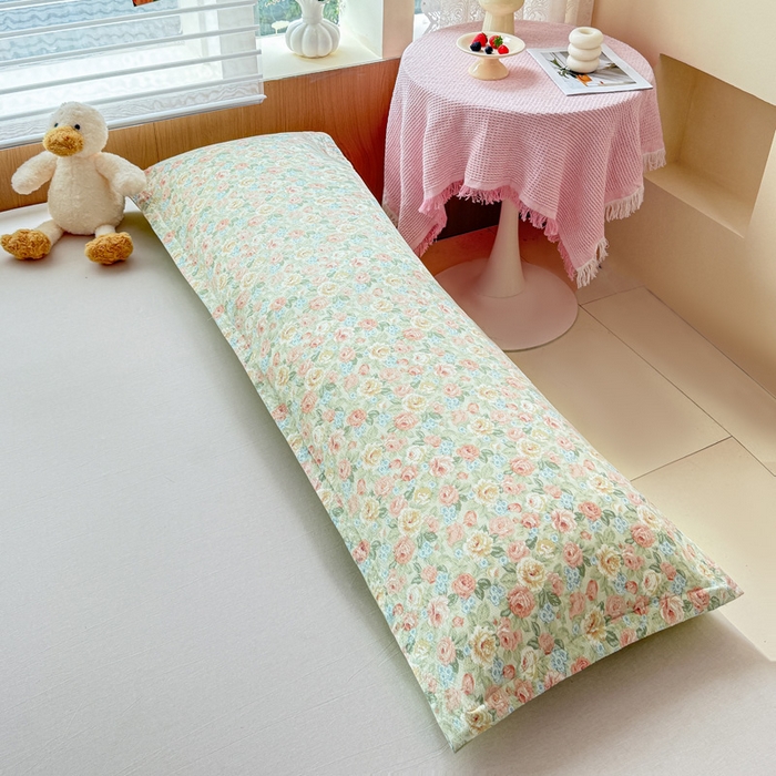 91家纺网 家纺一手货源 找家纺 （总）麦田家纺 2025新款云感木棉皱皱双层纱长枕