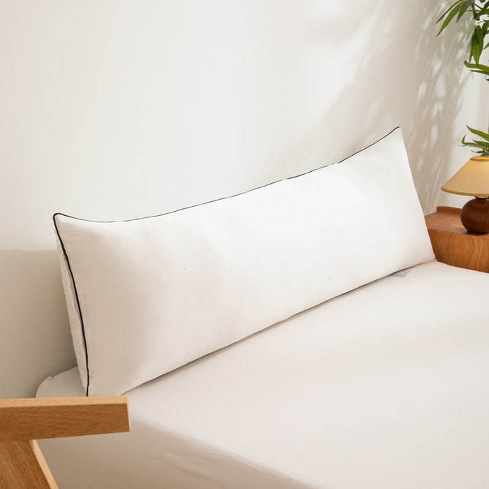 91家纺网 家纺一手货源 找家纺 （总）麦田家纺 2025新款云感木棉皱皱双层纱长枕