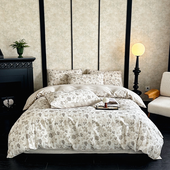 91家纺网 家纺一手货源 找家纺 （总）麦田家纺 2025新款A类棉麻四件套系列