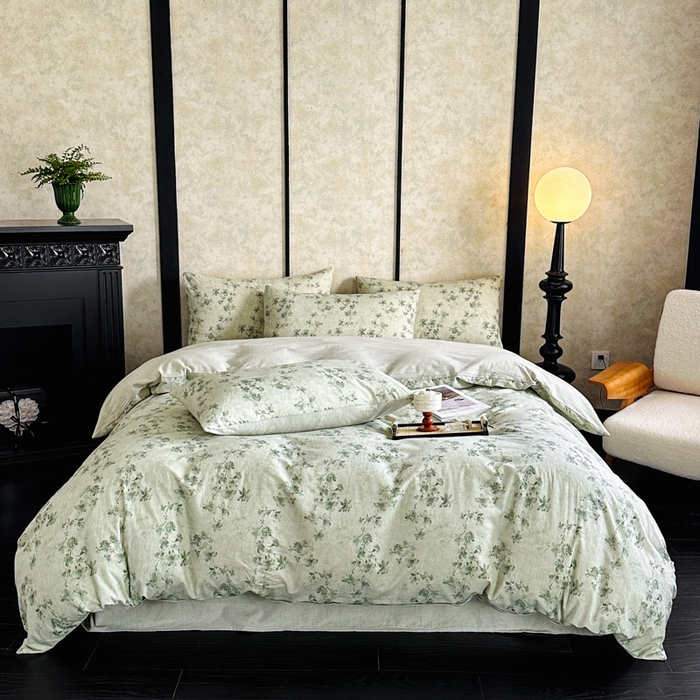 91家纺网 家纺一手货源 找家纺 （总）麦田家纺 2025新款A类棉麻四件套系列