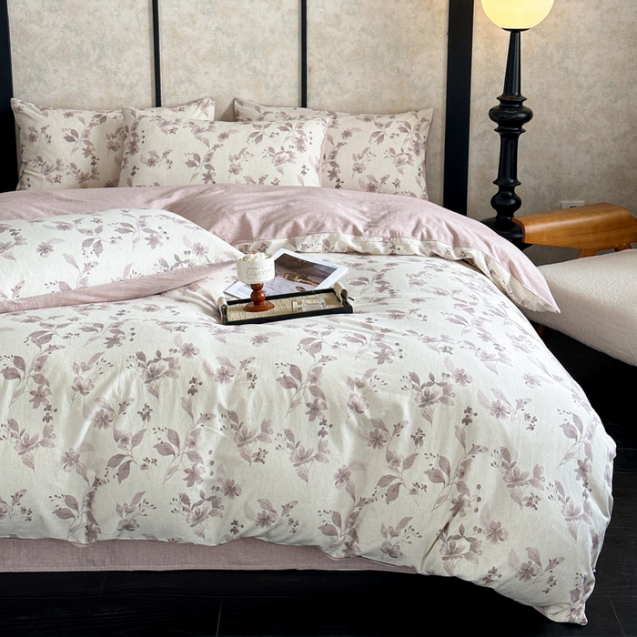 91家纺网 家纺一手货源 找家纺 （总）麦田家纺 2025新款A类棉麻四件套系列