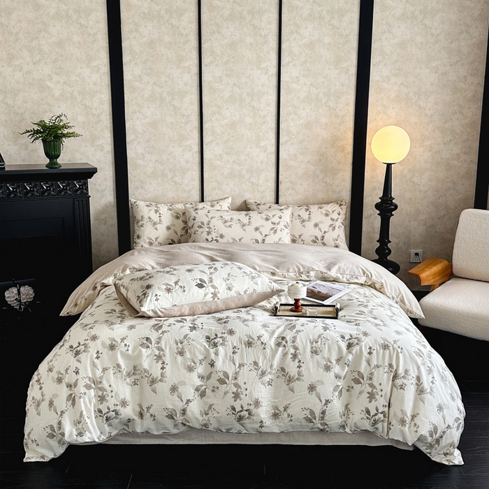 91家纺网 家纺一手货源 找家纺 （总）麦田家纺 2025新款A类棉麻四件套系列