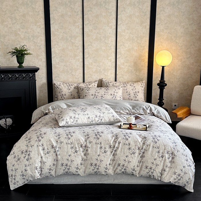 91家纺网 家纺一手货源 找家纺 （总）麦田家纺 2025新款A类棉麻四件套系列