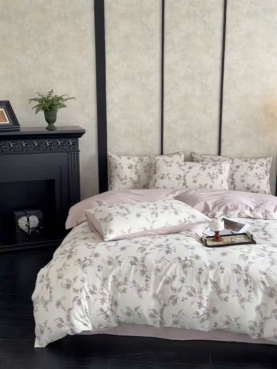 91家纺网 家纺一手货源 找家纺 （总）麦田家纺 2025新款A类棉麻四件套系列