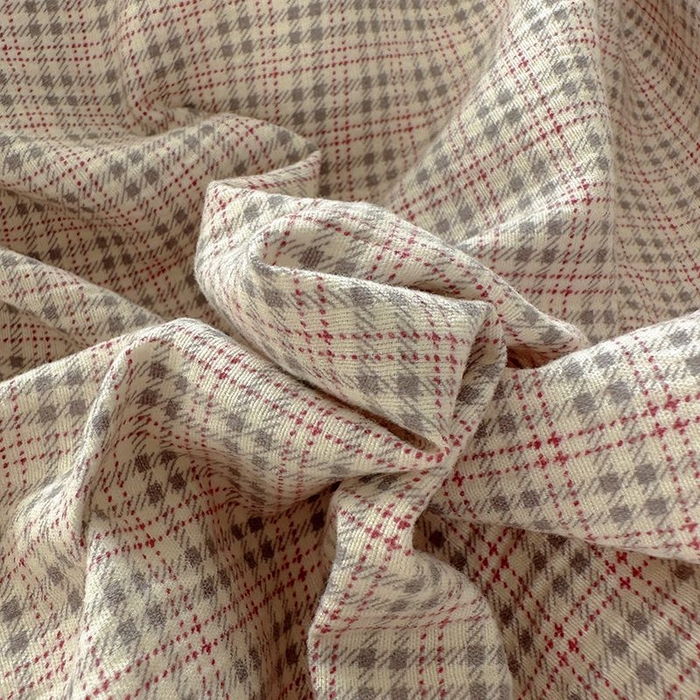 91家纺网 家纺一手货源 找家纺 春光里 2025新款高克重皱皱纱四件套 英伦格