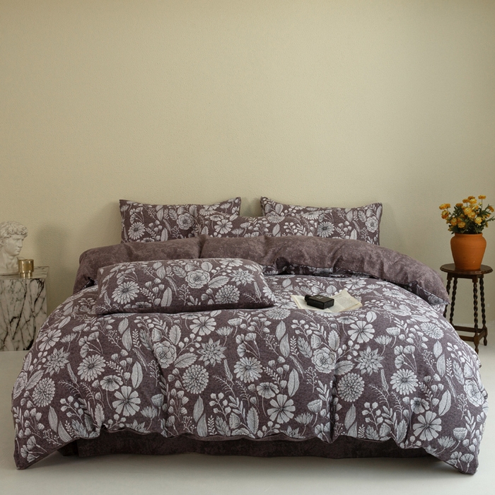 91家纺网 家纺一手货源 找家纺 （总）大境 2025新款专版纯棉色织水洗棉刺绣全棉夏被四件套