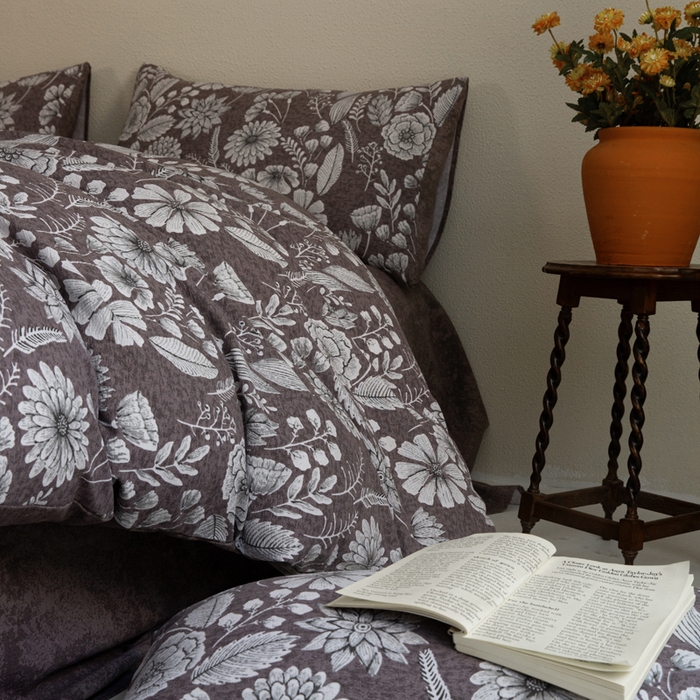 91家纺网 家纺一手货源 找家纺 （总）大境 2025秋冬新款加厚复古风多层纱轻磨毛四件套