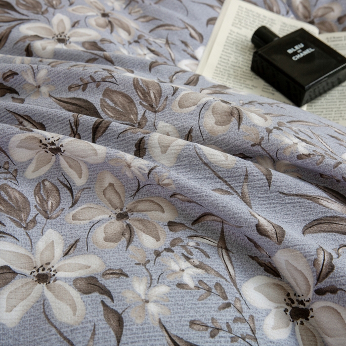 91家纺网 家纺一手货源 找家纺 大境 2025秋冬新款加厚复古风多层纱轻磨毛四件套 黛秋