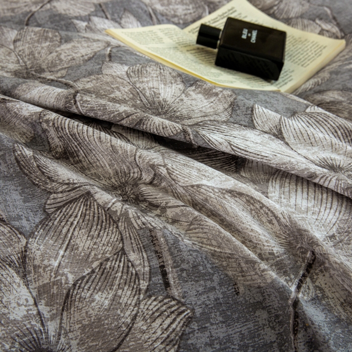 91家纺网 家纺一手货源 找家纺 大境 2025秋冬新款加厚复古风多层纱轻磨毛四件套 洛蔓