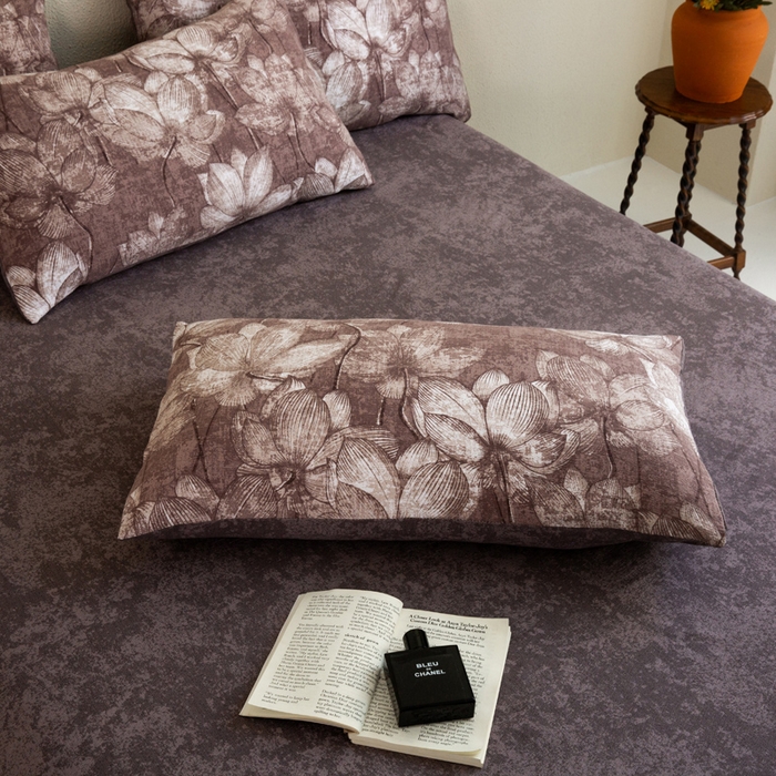 91家纺网 家纺一手货源 找家纺 大境 2025秋冬新款加厚复古风多层纱轻磨毛四件套 梦时光