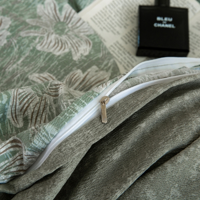 91家纺网 家纺一手货源 找家纺 大境 2025秋冬新款加厚复古风多层纱轻磨毛四件套 西西里