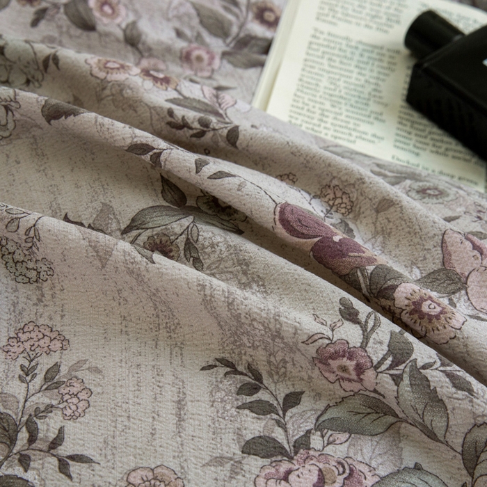 91家纺网 家纺一手货源 找家纺 大境 2025秋冬新款加厚复古风多层纱轻磨毛四件套 云水谣