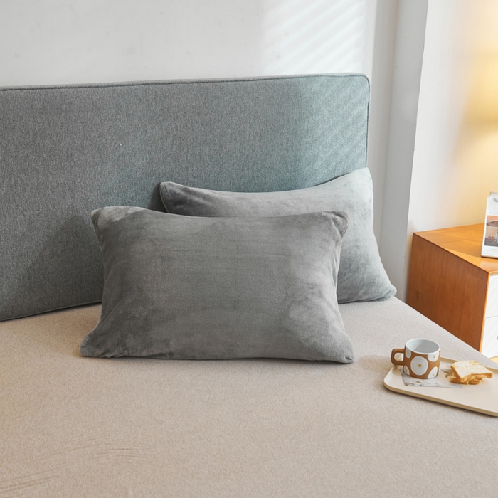 91家纺网 家纺一手货源 找家纺 宅部落 2025新款牛奶绒毛毯毯子300克云貂绒盖毯系列-纯色 深灰