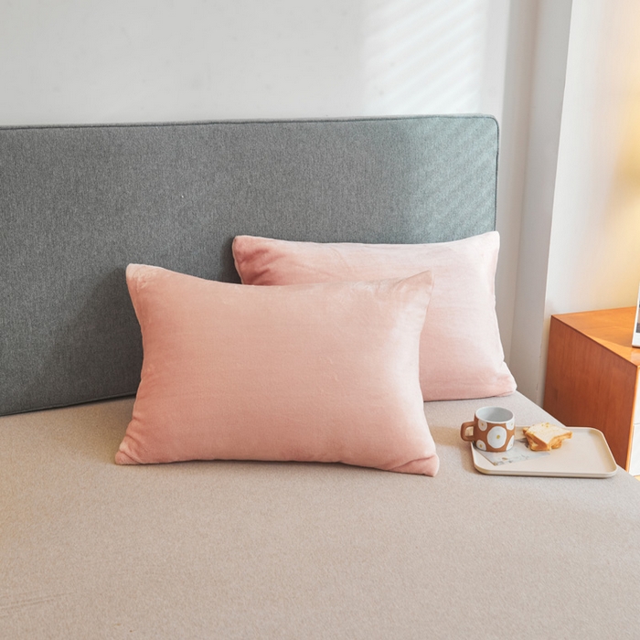 91家纺网 家纺一手货源 找家纺 宅部落 2025新款牛奶绒毛毯毯子300克云貂绒盖毯系列-纯色 深粉