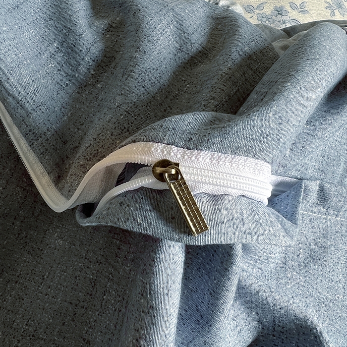 91家纺网 家纺一手货源 找家纺 春光里 2025新款高克重亚麻皱皱纱四件套 清欢