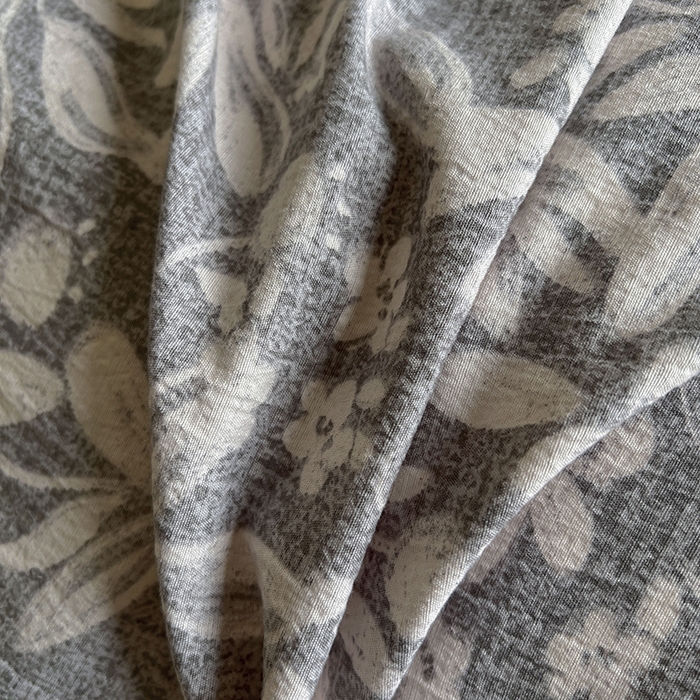 91家纺网 家纺一手货源 找家纺 春光里 2025新款高克重亚麻皱皱纱四件套 雾岛