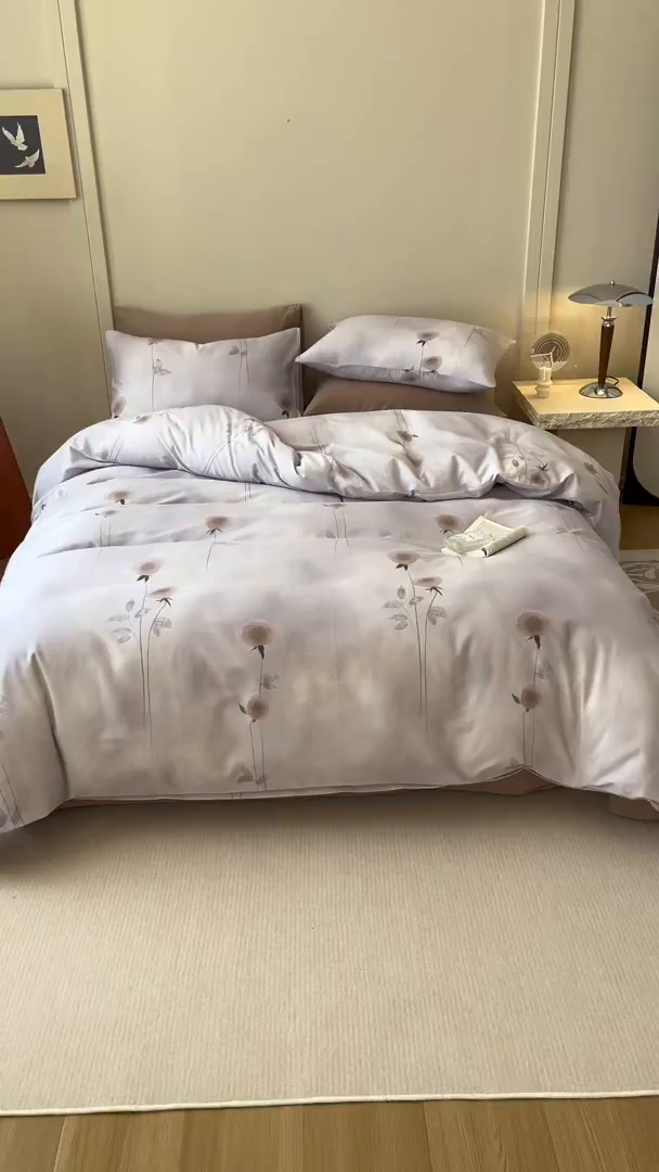 91家纺网 家纺一手货源 找家纺 （总）爱思佳 2025新款加厚全棉磨毛单品套件系列-四件套