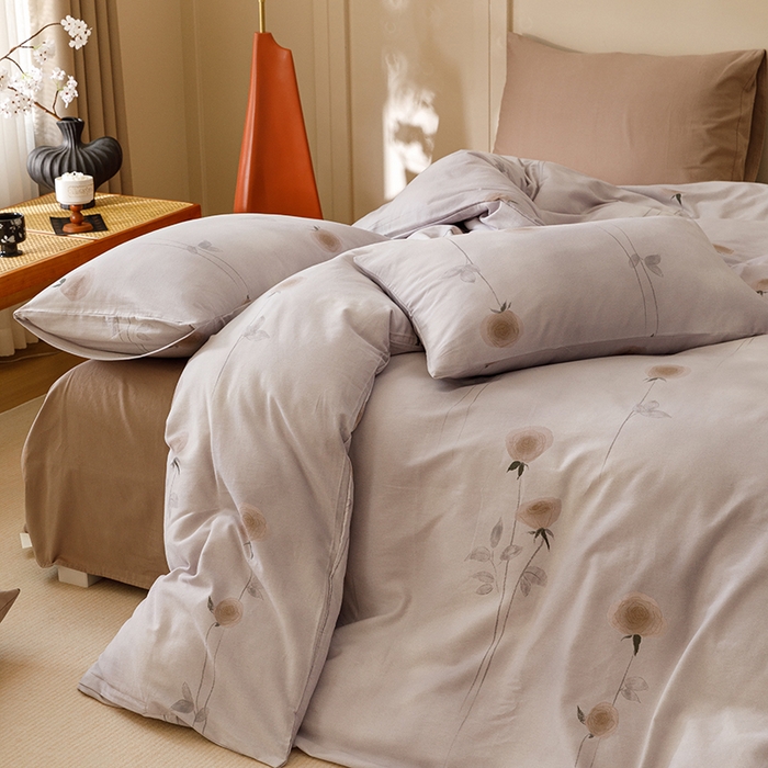 91家纺网 家纺一手货源 找家纺 （总）爱思佳 2025新款加厚全棉磨毛单品套件系列-四件套