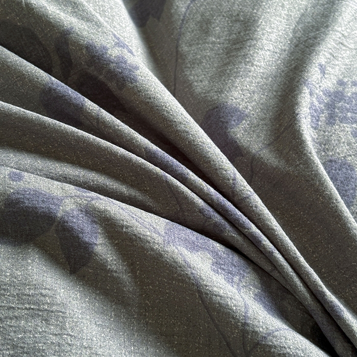 91家纺网 家纺一手货源 找家纺 春光里 2025新款高克重亚麻皱皱纱四件套 只此青绿