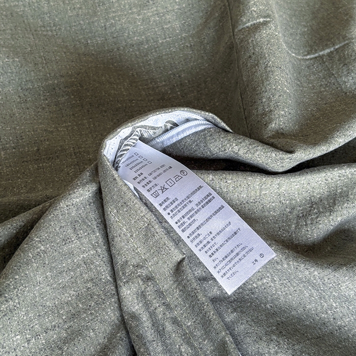 91家纺网 家纺一手货源 找家纺 春光里 2025新款高克重亚麻皱皱纱四件套 只此青绿